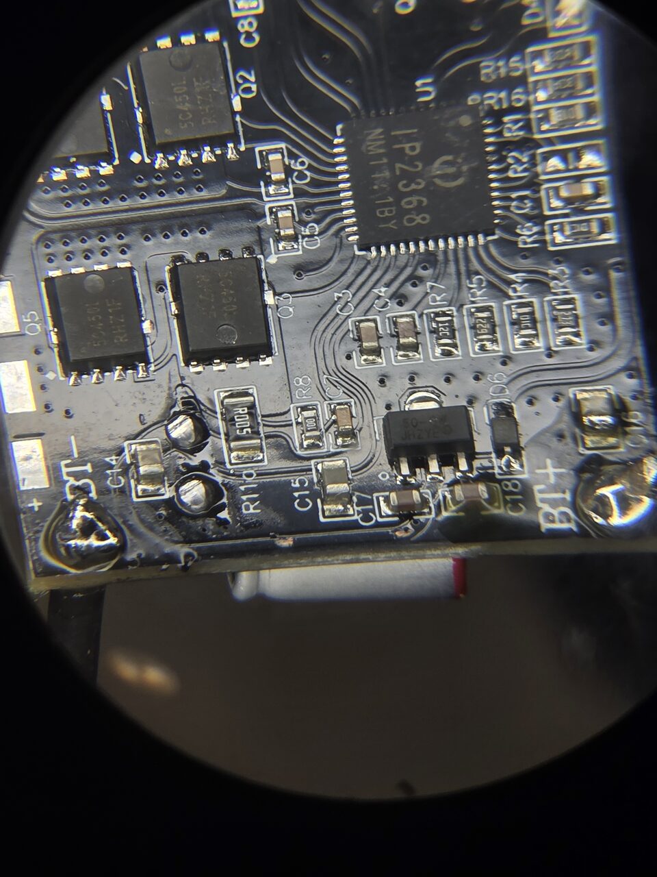 Soldered.